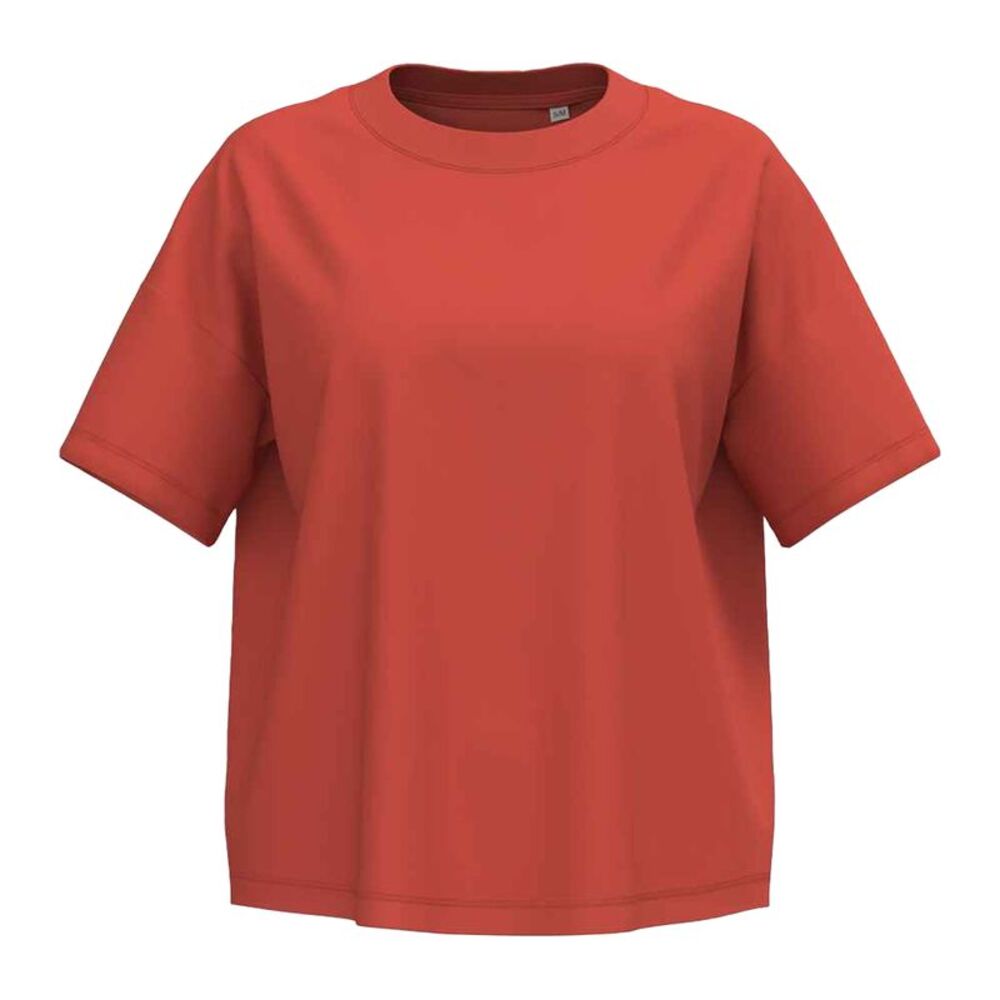 Native Spirit Womens/Ladies Oversized T-Shirt / Paprika